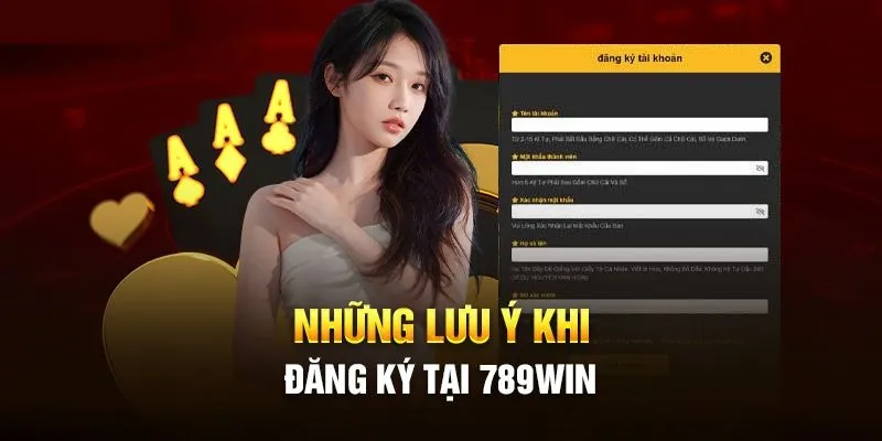 Những lưu ý quan trọng khi tham gia đăng ký 789WIN